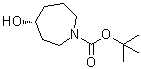 structure of CAS# 1174020-39-3, (4R)-Hexahydro-4-hydroxy-1H-azepine-1-carboxylic acid 1,1-dimethylethyl ester