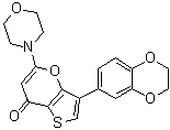 3-(2,3-二氢-1,4-苯并二恶英-6-基)-5-(4-吗啉基)-7H-噻吩并[3,2-b]吡喃-7-酮分子结构 (CAS 1174428-47-7)