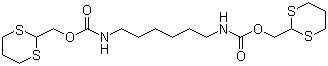N,N'-1,6-己烷二基双氨基甲酸双(1,3-二噻烷-2-基甲基)酯分子结构 (CAS 1175242-02-0)