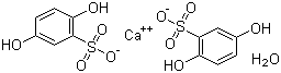 羟苯磺酸钙 (一水合)分子结构 (CAS 117552-78-0)
