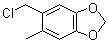 5-(氯甲基)-6-甲基-1,3-苯并二恶茂分子结构 (CAS 117661-72-0)