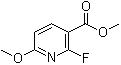 2-氟-6-甲氧基-3-吡啶羧酸甲酯分子结构 (CAS 117671-03-1)