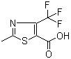 2-甲基-4-三氟甲基噻唑-5-羧酸分子结构 (CAS 117724-63-7)
