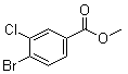 4-溴-3-氯苯甲酸甲酯分子结构 (CAS 117738-74-6)