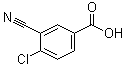 structure of CAS# 117738-76-8, 3-Cyano-4-chlorobenzoic acid