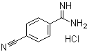4-氰基苯甲脒单盐酸盐分子结构 (CAS 117837-77-1)