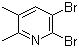 5,6-二溴-2,3-二甲基吡啶分子结构 (CAS 117846-56-7)