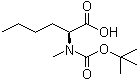 N-叔丁氧羰基-N-甲基-L-正亮氨酸分子结构 (CAS 117903-25-0)