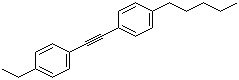 1-乙基-4-[2-(4-己基苯基)乙炔基]苯分子结构 (CAS 117923-34-9)