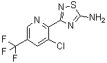 structure of CAS# 1179362-69-6, 3-[3-氯-5-(三氟甲基)-2-吡啶基]-1,2,4-噻二唑-5-胺