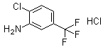 2-氯-5-(三氟甲基)苯胺盐酸盐分子结构 (CAS 1179444-82-6)
