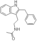 structure of CAS# 117946-91-5, 2-苄基-N-乙酰基色胺
