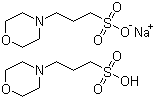 structure of CAS# 117961-20-3, 3-(N-吗啉)丙磺酸半钠盐