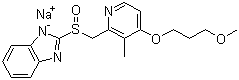 雷贝拉唑钠分子结构 (CAS 117976-90-6)