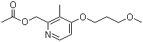 structure of CAS# 117977-19-2, 2-(乙酰氧甲基)-4-(3-甲氧基丙氧基)-3-甲基吡啶