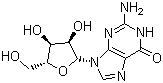structure of CAS# 118-00-3, Guanosine