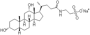 structure of CAS# 1180-95-6, 牛磺脱氧胆酸钠