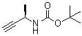 structure of CAS# 118080-82-3, N-[(1R)-1-甲基-2-丙炔-1-基]氨基甲酸叔丁酯