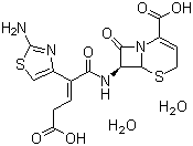 structure of CAS# 118081-34-8, 头孢布烯二水合物
