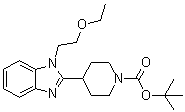 4-[1-(2-Ethoxyethyl)-1H-benzimidazol-2-yl]-1-piperidinecarboxylic acid 1,1-dimethylethyl ester molecular structure (CAS 1181267-36-6)