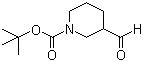 1-Boc-3-哌啶甲醛分子结构 (CAS 118156-93-7)