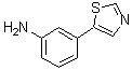 3-(5-Thiazolyl)benzenamine molecular structure (CAS 1181615-28-0)