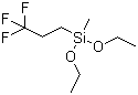 甲基(3,3,3-三氟丙基)二乙氧基硅烷分子结构 (CAS 118162-95-1)