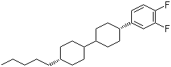 4-[trans-4-(trans-4-Pentylcyclohexyl)cyclohexyl]-1,2-difluorobenzene molecular structure (CAS 118164-51-5)