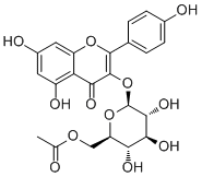 堪非醇 3-O-(6''-O-乙酰基)葡萄糖甙分子结构 (CAS 118169-27-0)