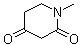 1-甲基-2,4-哌啶二酮分子结构 (CAS 118263-97-1)