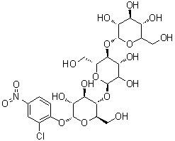 2-氯-4-硝基苯基 alpha-麦芽三糖苷分子结构 (CAS 118291-90-0)