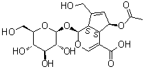 6-O-乙酰基鸡屎藤苷分子结构 (CAS 118292-15-2)