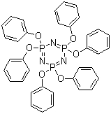 structure of CAS# 1184-10-7, 苯氧基环磷腈