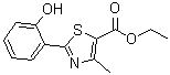 structure of CAS# 118485-48-6, 2-(2-羟基苯基)-4-甲基-1,3-噻唑-5-羧酸乙酯