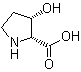 顺式-3-羟基-D-脯氨酸分子结构 (CAS 118492-86-7)