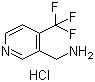 4-三氟甲基-3-吡啶甲胺盐酸盐分子结构 (CAS 1185138-23-1)