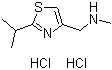 structure of CAS# 1185167-55-8, N-甲基-2-异丙基-4-噻唑甲胺二盐酸盐