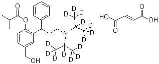 CAS # 1185237-08-4, rac-Fesoterodine-d<sub>14</sub> fumarate