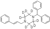 八氘代桂利嗪分子结构 (CAS 1185242-27-6)
