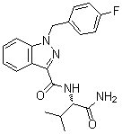 CAS 登录号：1185282-01-2, N-[(1S)-1-(氨基羰基)-2-甲基丙基]-1-[(4-氟苯基)甲基]-1H-吲唑-3-甲酰胺