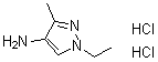 CAS # 1185293-13-3, 1-Ethyl-3-methyl-1H-pyrazol-4-amine hydrochloride (1:2)