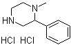 1-甲基-2-苯基哌嗪盐酸盐分子结构 (CAS 1185293-45-1)