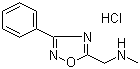 N-甲基-3-苯基-1,2,4-恶二唑-5-甲胺盐酸盐分子结构 (CAS 1185300-67-7)