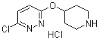 3-氯-6-(4-哌啶基氧基)哒嗪盐酸盐分子结构 (CAS 1185307-15-6)