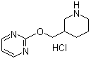 CAS # 1185307-62-3, 2-(3-Piperidinylmethoxy)pyrimidine hydrochloride
