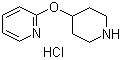 2-(4-哌啶基氧基)吡啶盐酸盐分子结构 (CAS 1185308-16-0)