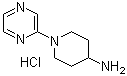1-(2-吡嗪基)-4-哌啶胺盐酸盐分子结构 (CAS 1185309-71-0)
