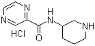 N-3-哌啶基-2-吡嗪甲酰胺盐酸盐分子结构 (CAS 1185309-85-6)