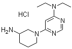 CAS 登录号：1185310-90-0, 6-(3-氨基-1-哌啶基)-N,N-二乙基-4-嘧啶胺盐酸盐