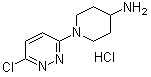 1-(6-氯-3-哒嗪基)-4-哌啶胺盐酸盐分子结构 (CAS 1185310-92-2)